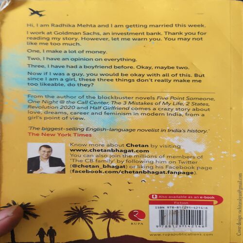 Document_40 One Indian Girl ( By Chetan Bhagat ) ( Total Pages = 266 )