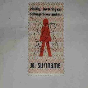 SURINAME UNIVERSAL SUFFRAGE STAMP 1921 SURINAME UNIVERSAL SUFFRAGE STAMP 1921