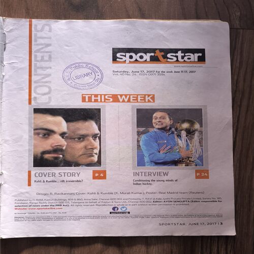 Document_43 SportStar ( Saturday , 17 June , 2017 ) Page no-29to36 Missing And Page no-27,28 Down Side Small Cut And Story Impact