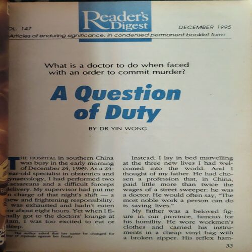 Readers Digest ( December 1995 )