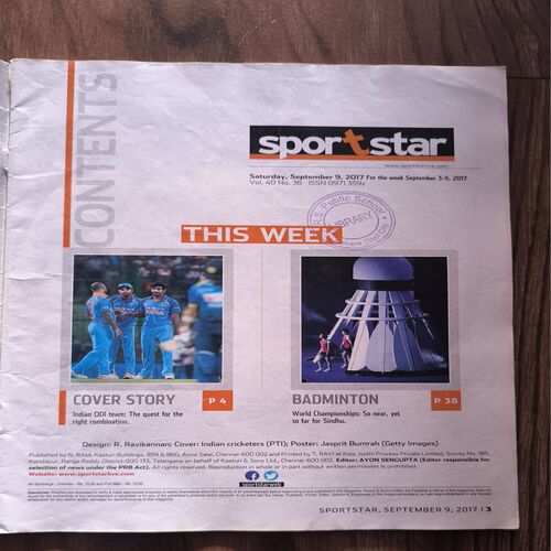 Document_51 SportStar ( Saturday , 9 September , 2017 ) Page no-29to36 Missing