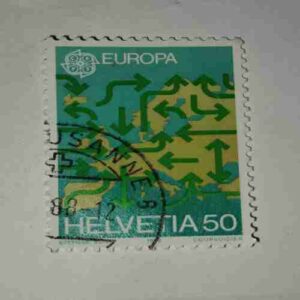 HELVETIA 50 POSTAGE STAMP HELVETIA 50 POSTAGE STAMP