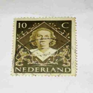 NEDERLAND 10C POSTAGE STAMP NEDERLAND 10C POSTAGE STAMP