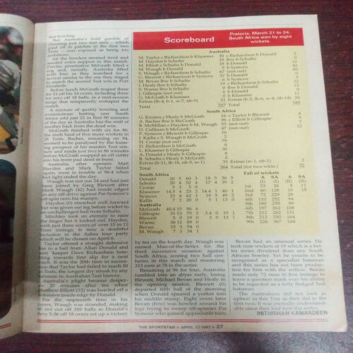 The Sportstar ( April 1997 )