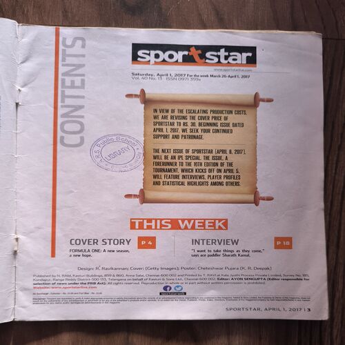 Document_71 SportStar ( Saturday , 1 April , 2017 ) Page no-29to36 Missing