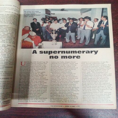 The Sportstar ( April 1996 ) The Sportstar ( April 1996 )