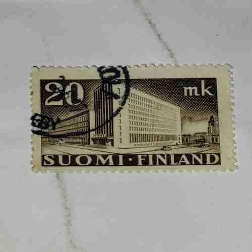 SUOML-FINLAND 20mk POSTAGE STAMP SUOML-FINLAND 20mk POSTAGE STAMP