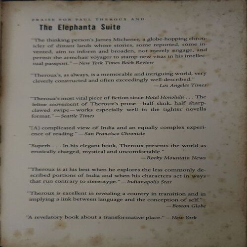 Document_89 The Elephanta Suite ( By = Paul Theroux ) ( No. of pages = 271 )