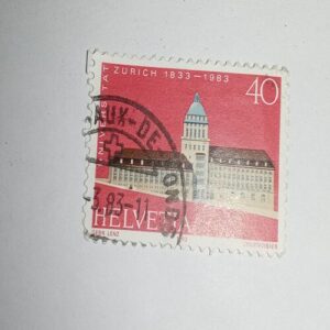 USED - HELVETIA 40 POSTAGE STAMP USED - HELVETIA 40 POSTAGE STAMP