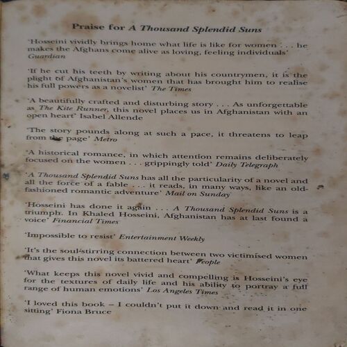 Document_97 A thousand Splendid Suns ( By = Khaled Hosseini ) ( No. of pages =417 )