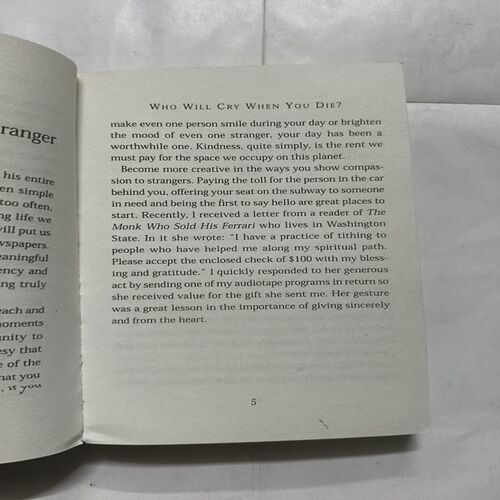 Who Will Cry When You Die ( Robin Shama )