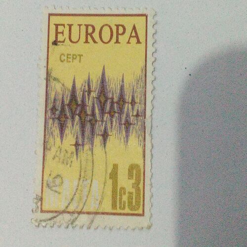 Document 2_1 USED - EUROPA 1C3 POSTAGE STAMP