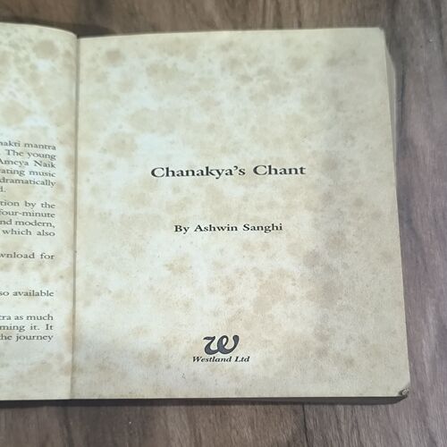Chanakya's Chant ( Ashwin Sanghi )