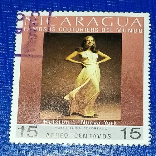 USED - NICARAGUA CORRREO 15 POSTAGE STAMP USED - NICARAGUA CORRREO 15 POSTAGE STAMP