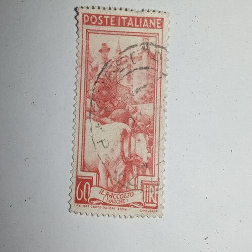 USED - POSTE ITALIANE 60LIRE POSTAGE STAMP