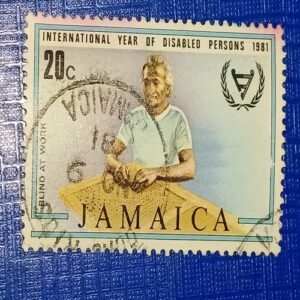 USED - JAMAICA 20C POSTAGE STAMP