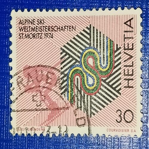 USED - HELVETIA 30 POSTAGE STAMP USED - HELVETIA 30 POSTAGE STAMP