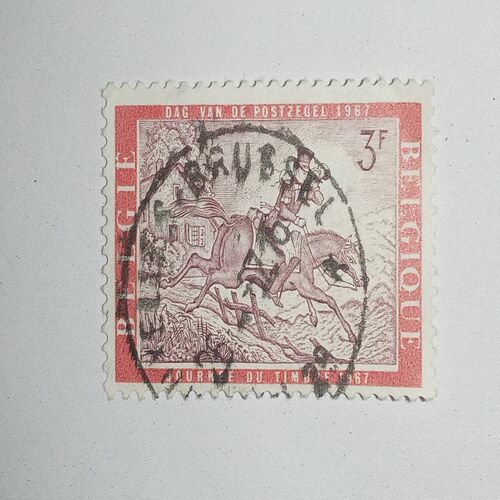 USED - BELGIOUE BELGIS POSTAGE STAMP 3F USED - BELGIOUE BELGIS POSTAGE STAMP 3F