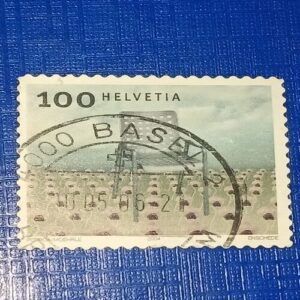 USED - HELVETIA 100 POSTAGE STAMP USED - HELVETIA 100 POSTAGE STAMP