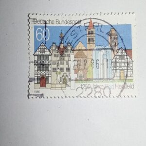 USED - DEUTSCHE BUNDESPOST 60 POSTAGE STAMP USED - DEUTSCHE BUNDESPOST 60 POSTAGE STAMP