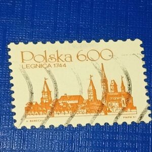 USED - POLSKA 600 POSTAGE STAMP USED - POLSKA 600 POSTAGE STAMP