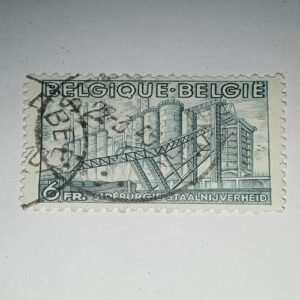 USED - BELGIOUE BELGIS 6FR. POSTAGE STAMP USED - BELGIOUE BELGIS 6FR. POSTAGE STAMP