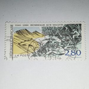 USED - HOMMAGE AUX MAQUIS 2,80 POSTAGE STAMP USED - HOMMAGE AUX MAQUIS 2,80 POSTAGE STAMP