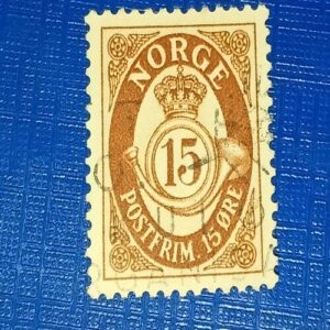 USED - POSTAGE STAMP , NORGE 15RE USED - POSTAGE STAMP , NORGE 15RE