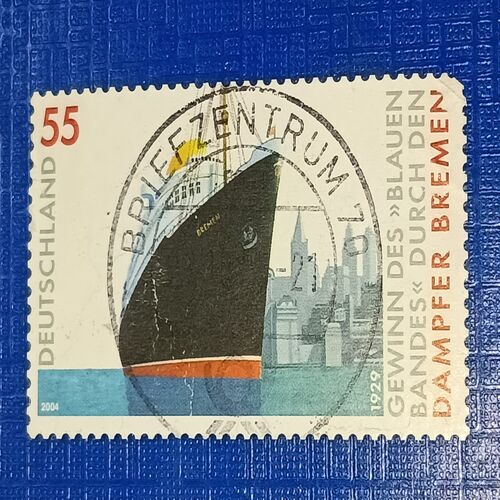 USED - DEUTSCHLAND 55 POSTAGE STAMP USED - DEUTSCHLAND 55 POSTAGE STAMP