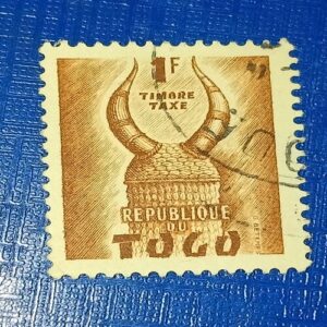 USED - TOGO 1F POSTAGE STAMP USED - TOGO 1F POSTAGE STAMP