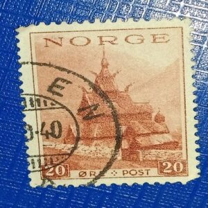 USED - NORGE 20 POSTAGE STAMP USED - NORGE 20 POSTAGE STAMP
