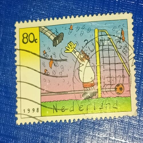 USED - NEDERLAND 80C POSTAGE STAMP USED - NEDERLAND 80C POSTAGE STAMP