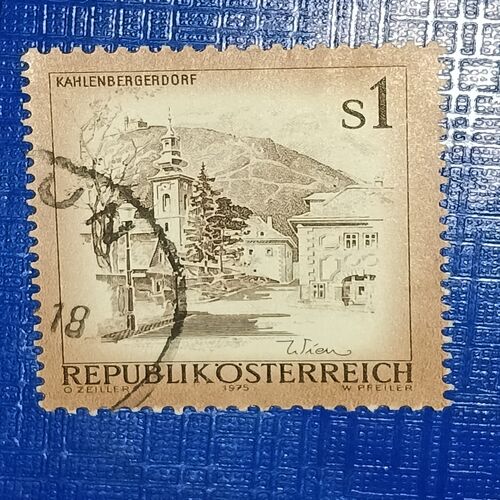 USED - AUSTRIA 1S POSTAGE STAMP USED - AUSTRIA 1S POSTAGE STAMP