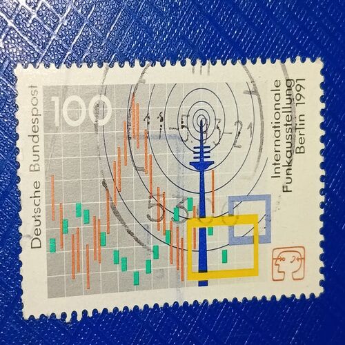 USED - DEUTSCHE BUNDESPOST 100 POSTAGE STAMP