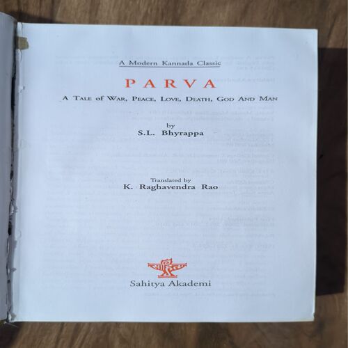 PARVA ( S.L BHYRAPPA )