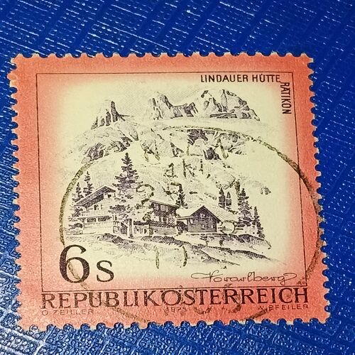 USED - REPUBLIK 'O' STERREICH 6S POSTAGE STAMP USED - REPUBLIK 'O' STERREICH 6S POSTAGE STAMP