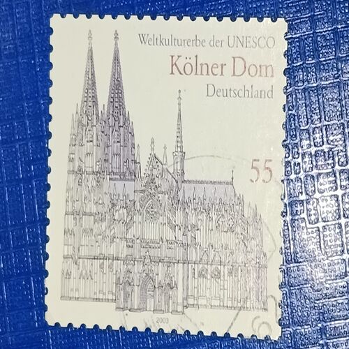 USED - DEUTSCHLAND 55 POSTAGE STAMP USED - DEUTSCHLAND 55 POSTAGE STAMP