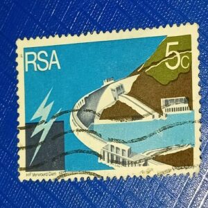 USED - SOUTH AFRICA 5C POSTAGE STAMP USED - SOUTH AFRICA 5C POSTAGE STAMP