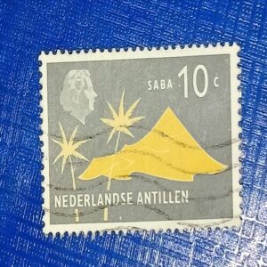 USED - NEDERILAND ANTILLEN 10C POSTAGE STAMP USED - NEDERILAND ANTILLEN 10C POSTAGE STAMP