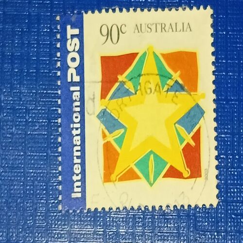 USED - AUSTRALIA 90C POSTAGE STAMP USED - AUSTRALIA 90C POSTAGE STAMP