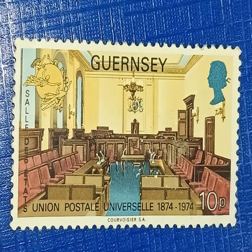 UDES - GERNSEY POSTAGE STAMP 10P UDES - GERNSEY POSTAGE STAMP 10P