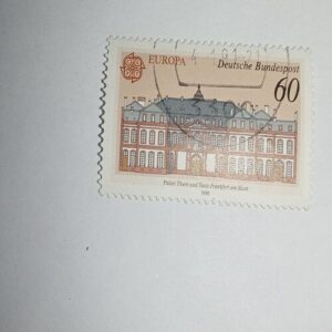 USED - DEUTSCHE BUNDESPOST 60 POSTAGE STAMP USED - DEUTSCHE BUNDESPOST 60 POSTAGE STAMP