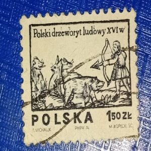 USED - POLSKA 150GR POSTAGE STAMP