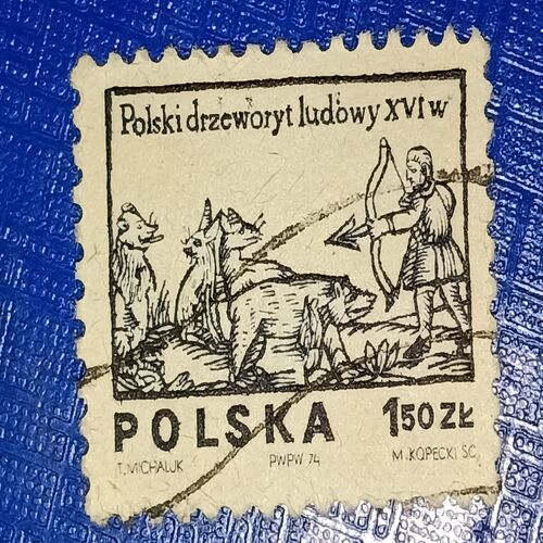 USED - POLSKA 150GR POSTAGE STAMP USED - POLSKA 150GR POSTAGE STAMP