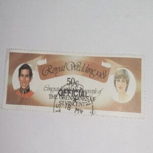 USED - THE GRENADINES OF ST. VINCENT 50C POSTAGE STAMP USED - THE GRENADINES OF ST. VINCENT 50C POSTAGE STAMP