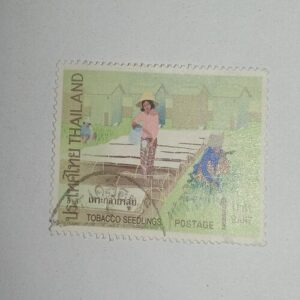 USED - TOBACCO SEEDLINGS POSTAGE 1BAHT STAMP USED - TOBACCO SEEDLINGS POSTAGE 1BAHT STAMP