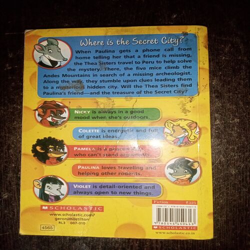 Thea Stilton And The Secret City ( Geronimo stilton )( Rs. 325 ) Thea Stilton And The Secret City ( Geronimo stilton )( Rs. 325 )