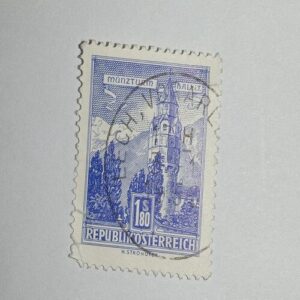 USED - REPUBLIK 'O' STERREICH 1 80S POSTAGE STAMP USED - REPUBLIK 'O' STERREICH 1 80S POSTAGE STAMP