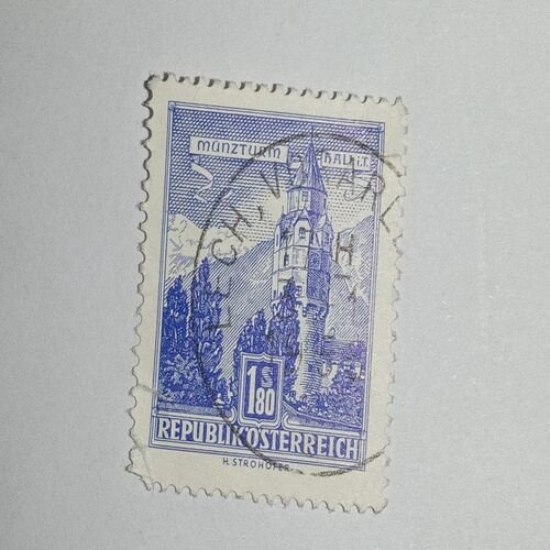 USED - REPUBLIK 'O' STERREICH 1 80S POSTAGE STAMP USED - REPUBLIK 'O' STERREICH 1 80S POSTAGE STAMP