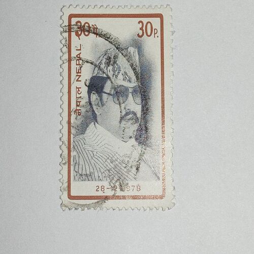 USED - NEPAL 30P. POSTAGE STAMP USED - NEPAL 30P. POSTAGE STAMP